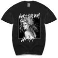 T-shirt nera da uomo estiva uomo Capas De Cd Lady Gaga T shirt t-shirt stile Harajuku nuova t-shirt