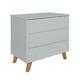 Commode 3 tiroirs gris