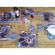 Dining Table Mats, Navy Copper Placemats, Set of 6 Placemats and Coasters, Luxury Table Setting, Large Placemats