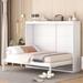Full Size Murphy Bed Wall Bed, Convertible Cabinet Bed Modern Full Bed Frame Foldable Bed