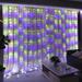 300 LED Curtain Fairy Lights with Remote, USB Plug in Copper Wire String Lights , Warm White