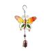 KQJQS Butterfly Wind Chime - Hand-Painted Hanging Decoration with Rust-Resistant Aluminum Tubes Metal Wind Chime Ornament