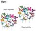 Lanfini 50Ã— Garden Butterflies Stakes and Dragonflies Colourful Stakes Plant Support