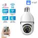 5G/2.4G Wifi E27 Bulb Surveillance Camera Night Vision Full Color Automatic Human Tracking 4X Digital Zoom Video Security Monitor Cam