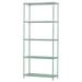 Design Ideas MeshWorks 5 Tier Steel Storage Shelving Unit Bookshelf Green