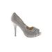 Lulu Townsend Heels: Gray Shoes - Women's Size 8