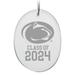 Penn State Nittany Lions Class of 2024 2.75'' x 3.75'' Glass Oval Ornament