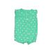 Carter's Short Sleeve Outfit: Green Tops - Size 9 Month