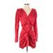 L'academie los angeles Casual Dress: Red Dresses - Women's Size Small