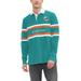 Men's Tommy Hilfiger Aqua Miami Dolphins Cory Varsity Rugby Long Sleeve T-Shirt