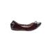 Cole Haan Flats: Burgundy Solid Shoes - Women's Size 8 - Pointed Toe