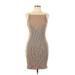 H&M Casual Dress - Sheath: Tan Dresses - Women's Size Large