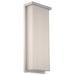 Ledge 20"H x 8"W 1-Light Outdoor Wall Light in Brushed Aluminum