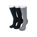 Plus Size Women's 3 Pair Textured Wool Blend Socks by GaaHuu in Black Grey Navy (Size ONESZ)