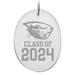 Oregon State Beavers Class of 2024 2.75'' x 3.75'' Glass Oval Ornament