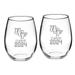 UCF Knights Class of 2024 21oz. 2-Piece Stemless Wine Glass Set