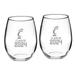 Cincinnati Bearcats Class of 2024 21oz. 2-Piece Stemless Wine Glass Set
