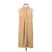 Gap Casual Dress - Shift Collared Sleeveless: Tan Print Dresses - Women's Size Large