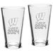 Wisconsin Badgers Class of 2024 16oz. 2-Piece Classic Pint Glass Set