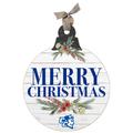 Central Connecticut State Blue Devils 20'' x 24'' Merry Christmas Ornament Sign