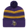 Men's '47 Purple Minnesota Vikings Fadeout Cuffed Knit Hat with Pom