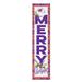 Northwestern State Demons 12'' x 48'' Outdoor Merry Christmas Leaner