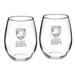 Army Black Knights Class of 2024 21oz. 2-Piece Stemless Wine Glass Set