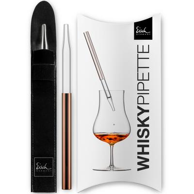 Whisky-Pipette EISCH GERMANY "GENTLEMAN kupfer", rosa (kupfer), H:16,5cm Ø:1cm, Glas, Flüssigkeitsbehälter, Bar-Accessoire, zum tropfenweisen Verdünnen von Whisky oder Rum Image