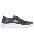 Skechers Men's Slip-ins: GO WALK Flex - Hands Up Sneaker | Size 8.0 | Gray | Textile/Synthetic | Vegan | Machine Washable