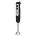 Clatronic SM 3739 Hand Blender, Hand Mixer, Mixer for Smoothie, Shakes, 2 Level Switch, Multi Chopper, Stainless Steel Rod and Knife, Hanging Eyelet, 800 Watt Motor, Black/Stainless Steel
