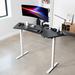 VIVO Corner Electric x Desk Desk, Black Wing-Shaped Table Top Wood/Metal in White/Black | 29.2 H x 71 W x 23.6 D in | Wayfair DESK-KIT-1W3B