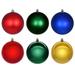 The Holiday Aisle® Christmas Ball Ornament Set of 18 Plastic in Red/Green/Blue | 2.4 H x 2.4 W x 2.4 D in | Wayfair