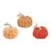 The Holiday Aisle® Glittery Pumpkin Figure Small, Set of 3 in Orange | 3.5 H x 3.7 W x 3.5 D in | Wayfair 7115E0A07E2C47C0A18400CA6367567C