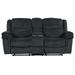 Latitude Run® Jovell Velvet Pillow Top Arm Reclining Sofa Velvet in Blue | 47.2 H x 75.5 W x 38.1 D in | Wayfair F7053F7153974F158F071260DEEE3573