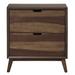 Corrigan Studio® Jalen Solid + Manufactured Wood Nightstand Wood in Brown | 27 H x 26 W x 17 D in | Wayfair 10F4A0CE6E9B4EC2965386066AAE82DC