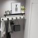 Rebrilliant Eirc Solid Wood 6 - Hook Wall Mounted Coat Rack w/ Storage Wood in White | 4.5 H x 23.6 W x 6.88 D in | Wayfair