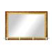 Latitude Run® Jerek Rectangle Wood Wall Mirror in Black/Yellow/Brown | 32.5 H x 72 W x 7.25 D in | Wayfair 61D2E337FF2141B48661A817201BC462