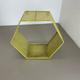 small yellow cube form wall unit element by Mathieu Matégot attrib., France 1950