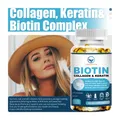 LANHAITUN Biotin&Collagen Capsules with Keratin For Nails Care Joint Care Help Hair Growth