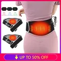 USB Electric Heating Warmer Hot Waist Lumbar Back Pad Belt Protector Brace Band Support Massager