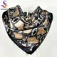 Neue Stil Schlangen Muster Platz Schals Wraps Gedruckt Heißer Verkauf Frauen Rosa Blau Silk Schal