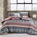 7 Piece Comforter Set Blue Pink Western Cowboys Geometric Soft Bedding