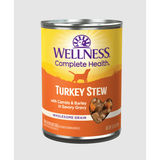 Wellness Canned Dog Food Turkey Stew with Barley and Carrots - 12.5 oz Pack of 3