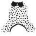 ABBA 1Pc Elastic Corgi Sleepwear Leisure Pet Costume Dog Home Dressing (Black White)