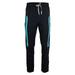 Fila Men`s Backspin Track Tennis Pants Black and Hawaiian Ocean ( X-Large )