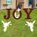Outdoor Christmas Decorations -JOY Nativity Sets for Christmas Outdoor Xmas Nativity Lawn Religious Scenes Yard Decor with Stake for Home Lawn Pathway Walkway