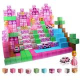 Magnetic Blocks - Princess Castle 65 Polar Cubes Magnetic Building Blocks Set Designed in USA Sensory Princess Blocks