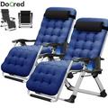 Docred 2-Pack Zero Gravity Chair Reclining Lounge Chair with Removable Cushion & Tray for Indoor and Outdoor Patio Recliner Folding Reclining Chair