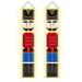 LED Nutcracker Banners 70.86 with String Lights Front Door Life Size Soldier Model Decoration