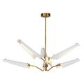 Kuzco Lighting Ch347646 Osorio 47 Wide Led Chandelier - Matte White / Vintage Brass